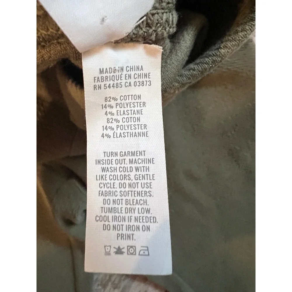 OFFLINE by Aerie Ribbed Flare Leggings and Corset Crop Top Set Olive Green Small